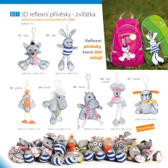 Reflexný prívesok 3D - hroch - spĺňa európsku normu kvality EN 13356 | EN 17353 Reflexný prívesok 3D - hroch - spĺňa európsku normu kvality EN 13356 | EN 17353